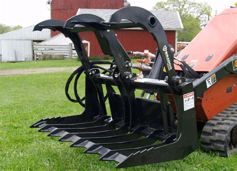 skid steer grapple brush